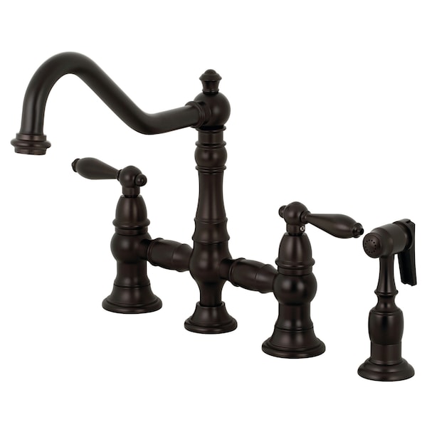 Kitchen Faucet W/ Side Sprayer, Oil Rubbed Bronze